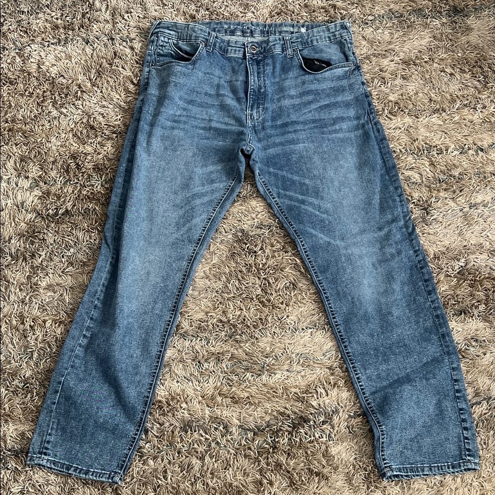 Sean John Relaxed Fit Denim Jeans - Blue